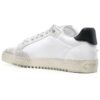 Vulcanized 5.0 Low Top Distressed Sneaker “White Black”
