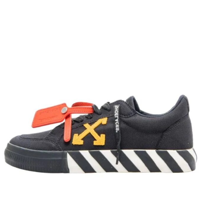 Vulcanized Low Canvas “Black Orange White”