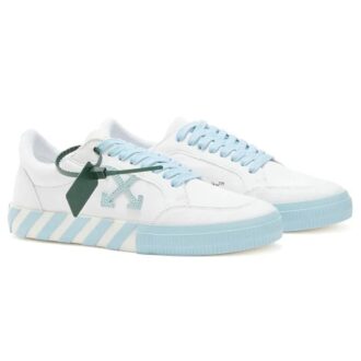 Vulcanized Low Sneaker “White Blue”