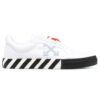 Vulcanized low-top Sneakers “White Black Orange”