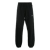 Wave Diagonal Slim Sweat Pant “Black”