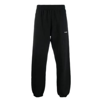 Wave Diagonal Slim Sweat Pant “Black”