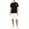 Wave Out Diag Mesh Shorts “White”