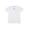 Wavy Line Logo Basic Alphabet Slogan Short Sleeve Ordinary Version White