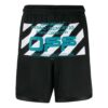 Wavy Line Mesh Shorts Black/Multicolor