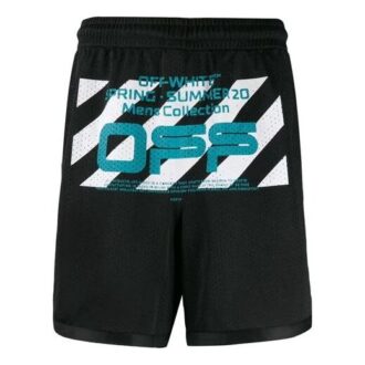 Wavy Line Mesh Shorts Black/Multicolor