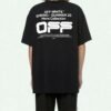 Wavy Line White T-Shirt Printing Short Sleeve Loose Fit Black