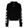 Weed Arrows Oversized Hoodie “Black White Green”