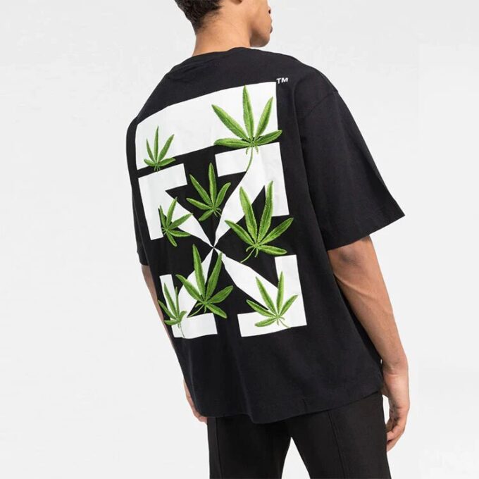 Weed Arrows Oversized T-Shirt “Black Green”