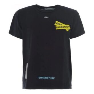 Yellow Arrow Short Sleeve Black