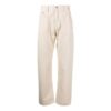 zip-up Straight Leg Trousers “Beige”