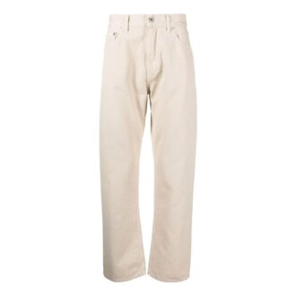 zip-up Straight Leg Trousers “Beige”